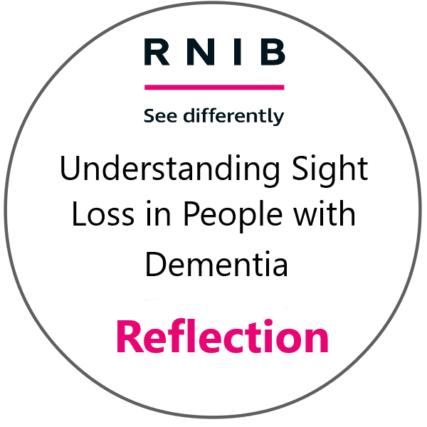 RNIB Understanding Sight Loss in People with Dementia