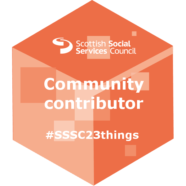 SSSC 23 Things Digital – Community contributor