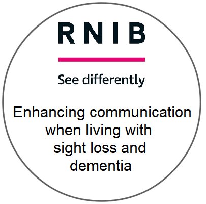 Enhancing communication when living with sight loss and dementia